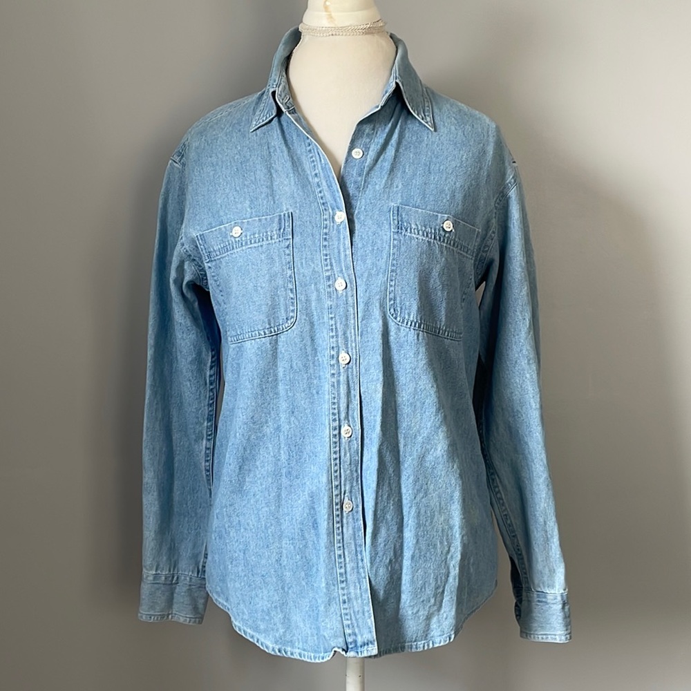 Isda & Co. Jean Chambray Button Up